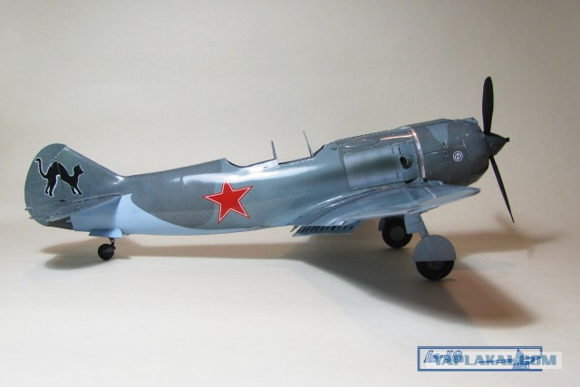 Ла-5ФН. Модель самолета из бумаги