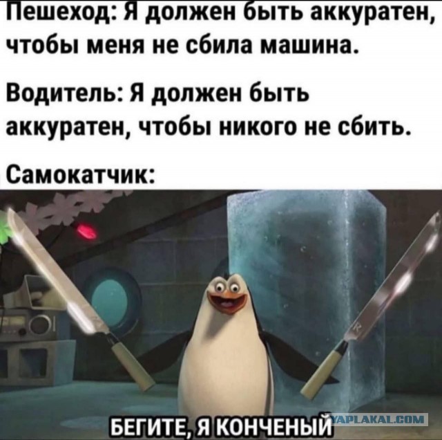 В Москве два зумера на самокатах влетели в легковушку и перелетели через неё
