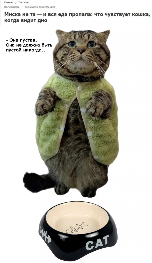 Фотожаба: Грустный котик