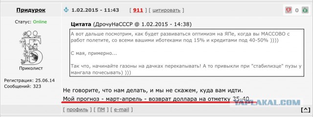 Курс доллара в ближайшее время. Часть 2.
