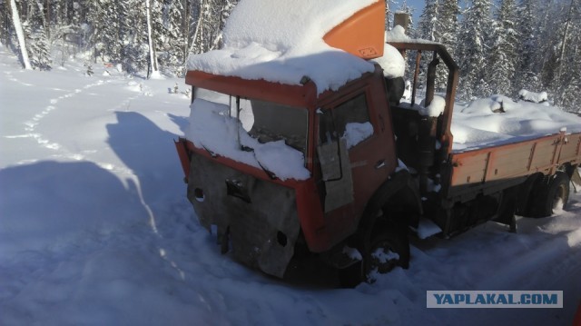 Фуру с пивом бросили на зимнике. Показываю, что с ней стало спустя год