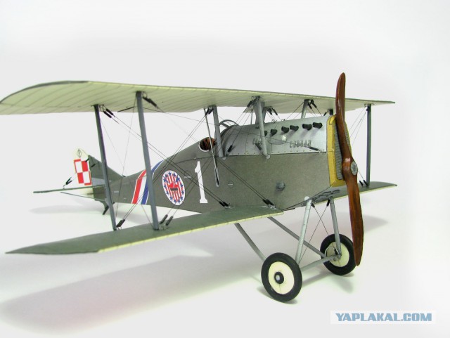 Ansaldo A.1 Balilla. Модель самолета из бумаги