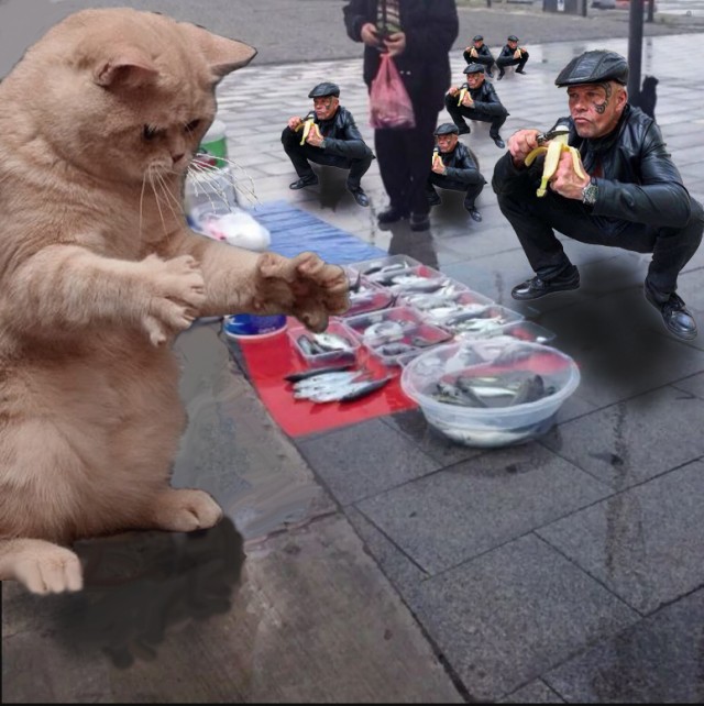 Фотожаба. На кортах и с бананом