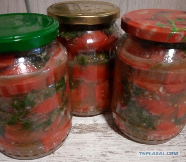 Быстрые помидоры по-корейски