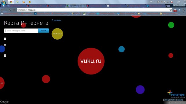 Карта Интернета