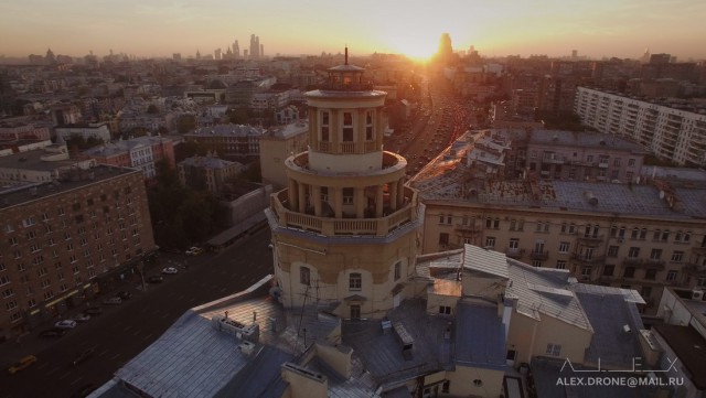 Над Москвой на квадрокоптере