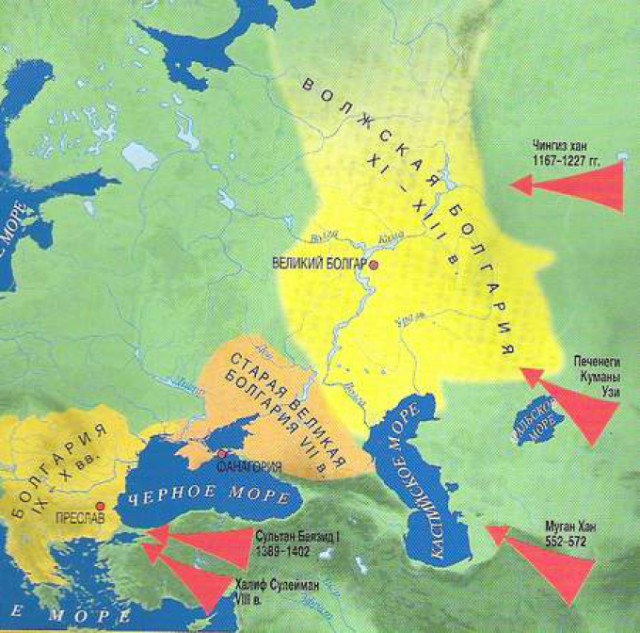 Великая болгария карта