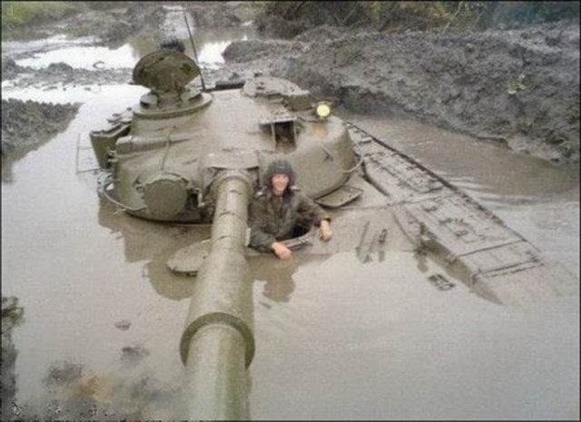 Abrams в грязи