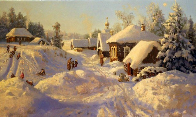 Зима в картинах русских художников
