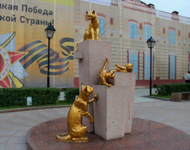 Сквер сибирских кошек