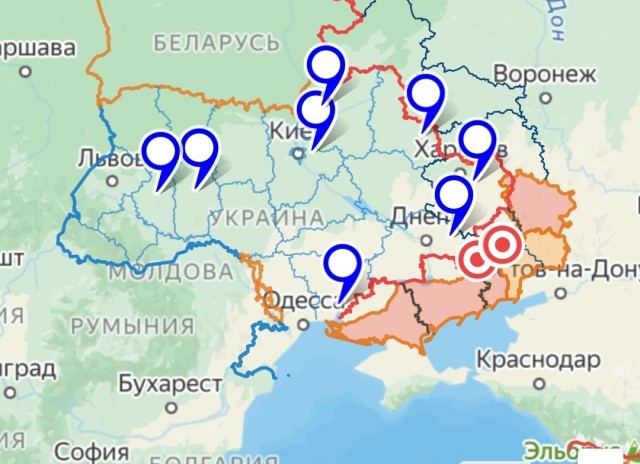 Медведев показал, как может выглядеть буферная зона между РФ и Украиной по его мнению