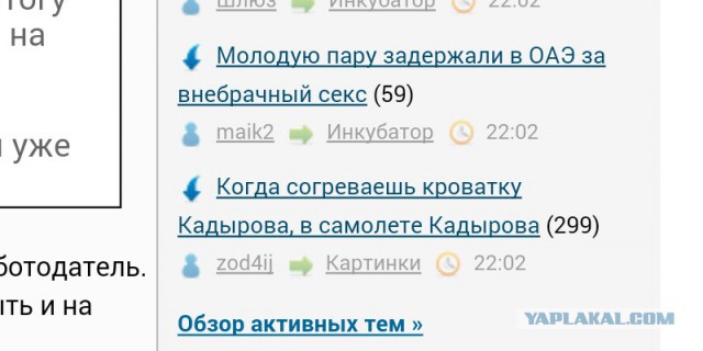 Когда согреваешь кроватку Кадырова, в самолете Кадырова