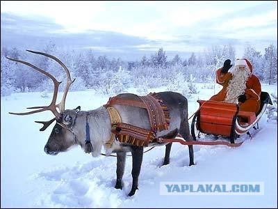 Санта Клаус и его новые сани (5 фото)
