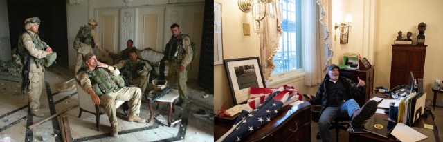 Сторонники Трампа прорвались через оцепление у Капитолия
