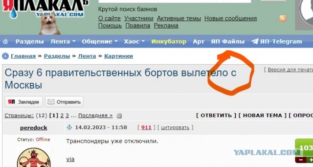 Сразу 6 правительственных бортов вылетело с Москвы