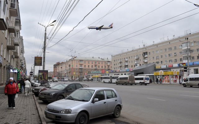 Аэродром Внуково, посадка с востока на запад, Подмосковье.