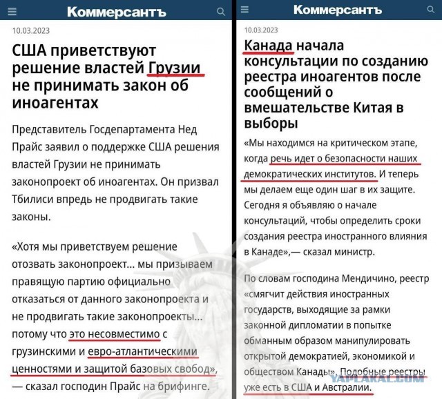 На протестах в Тбилиси разорвали флаг России