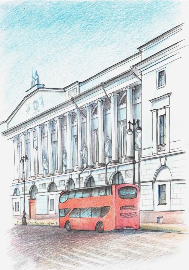 Рисунки. Санкт-Петербург.