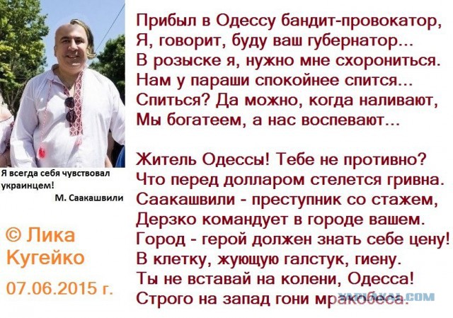 Саакашвили пообещал вернуть Крым в состав Украины