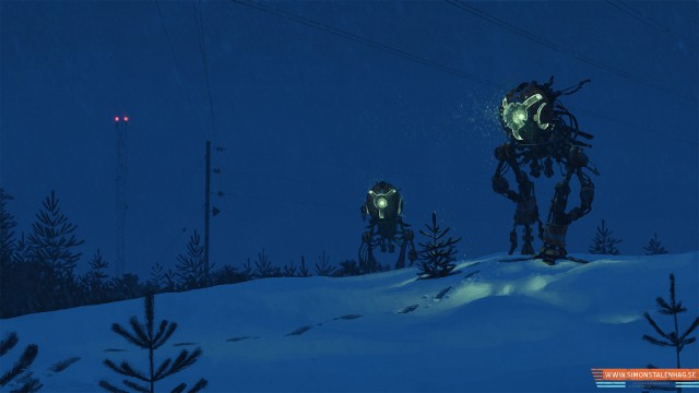 Альтернативное развитие мира от Саймона Сталенхага (Simon Stalenhag)