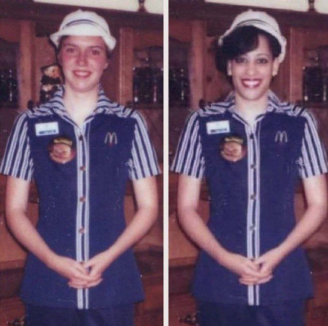 Камала Харрис зачем–то работала в McDonald's