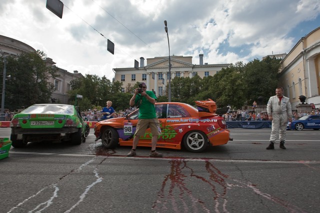 Bavaria Moscow City Racing 2010 - заезды и аварии