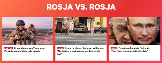 «Россия против России». Военный переворот в РФ на первых полосах всех мировых СМИ