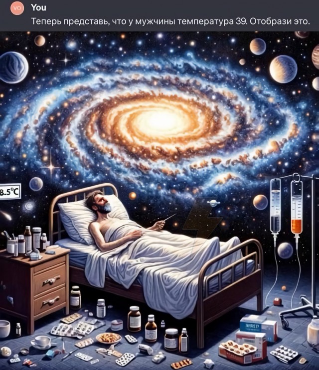 Даже нейросеть понимает, что нормальные мужчины природой не приспособлены переносить такую температуру. 37,1С - это уже кошмар!