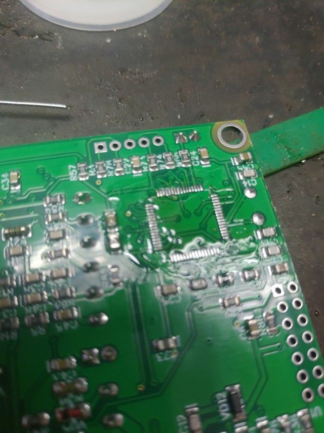 Хлопотная перепайка квадратика