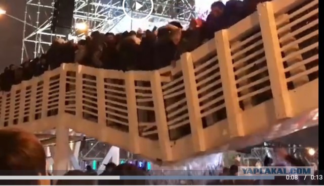 В парке Горького в Москве обвалился деревянный мост для пешеходов