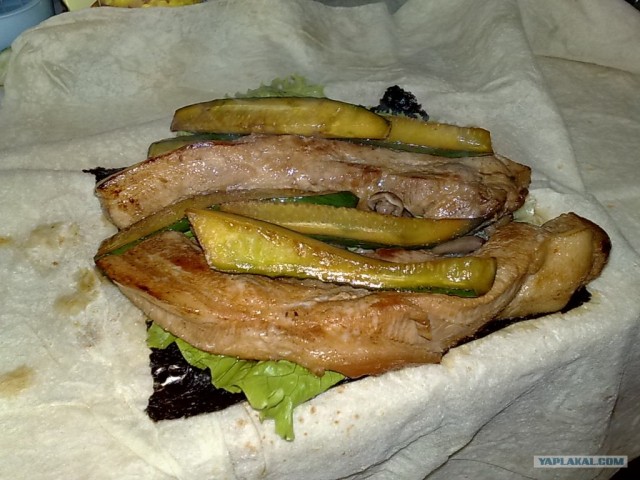 Грудинка в лаваше по Дженибековски.