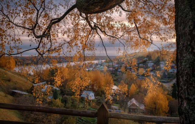 Поздней осенью в деревне