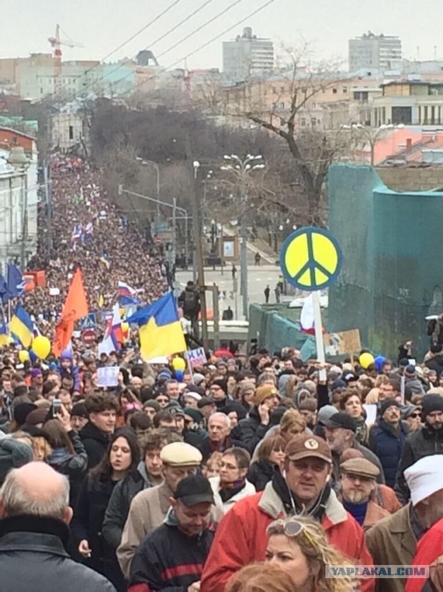 Митинг в Москве превратился в марш предателей