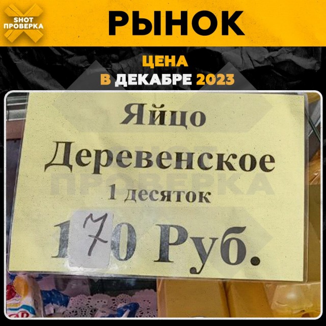 В России яйца подорожали почти в два раза за последние три месяца