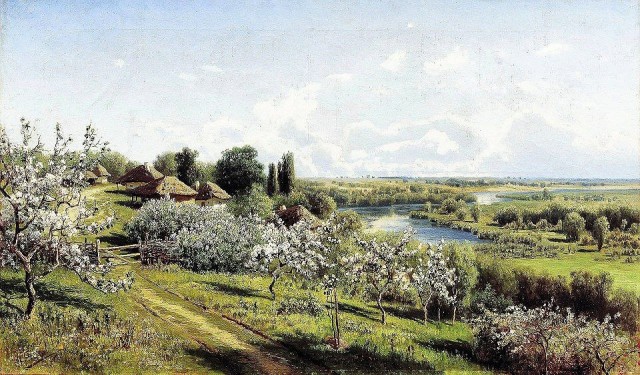 Приход весны в деревню