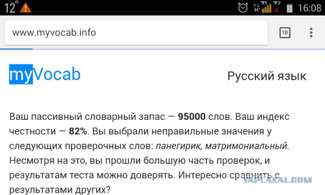 Хотите узнать свой словарный запас?