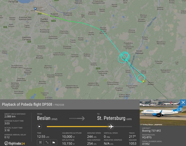 Между тем в небе над Россией