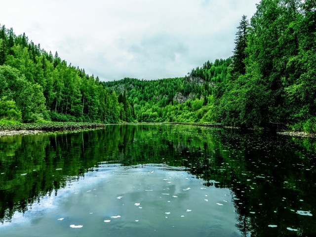 Уральские пейзажи в районе реки Реж