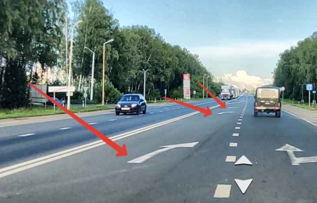 Наглядно о бездарности организаторов дорожного движения