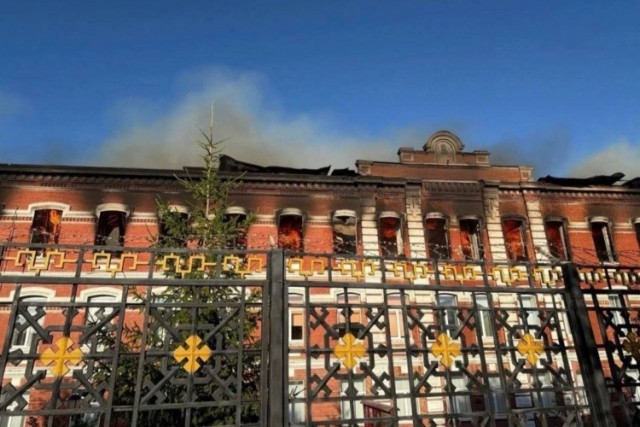 Пожар в Вольском военном училище