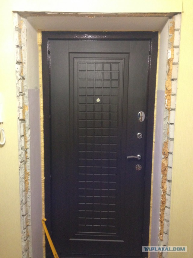 Ремонт откосов входной двери