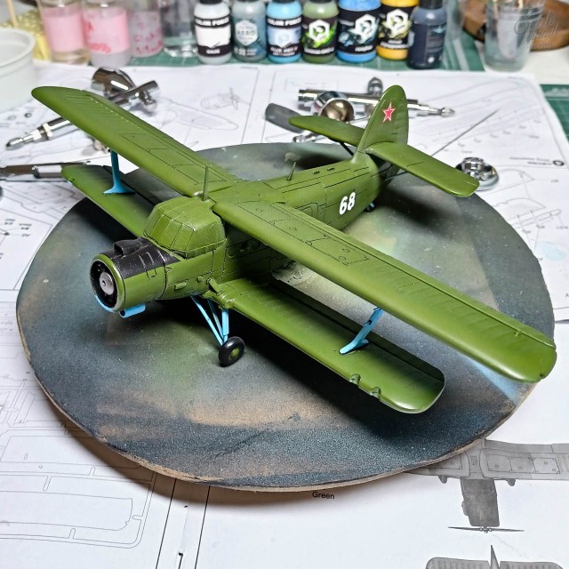 Сделал диораму с трудягой Ан-2 в подарок