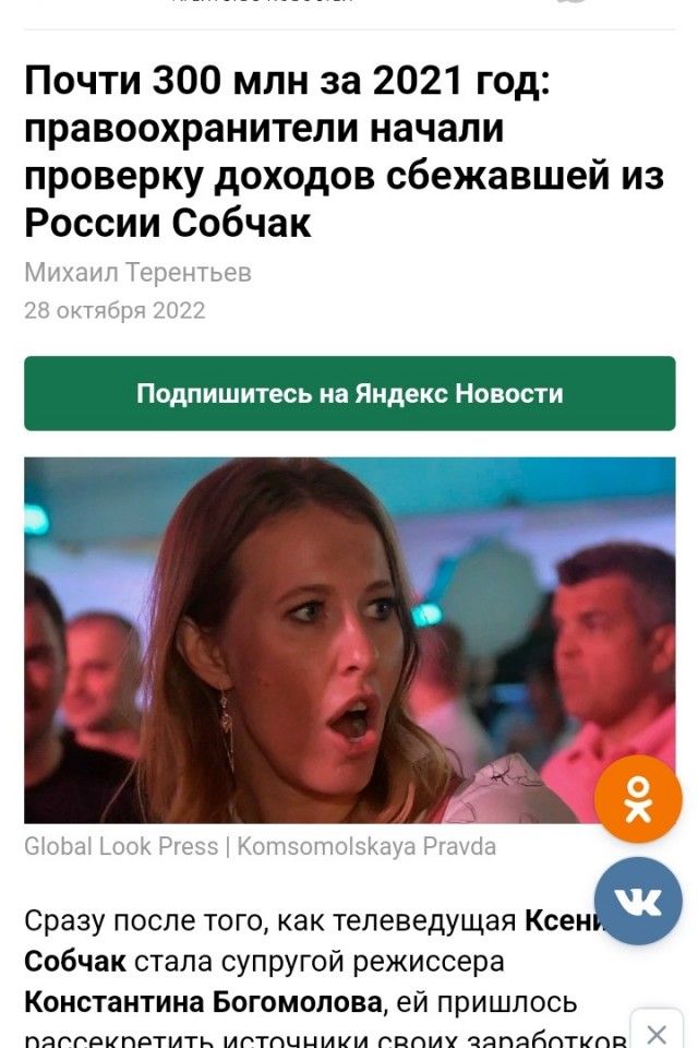 Сверхприбыль Собчак за последние годы заинтересовала правоохранителей