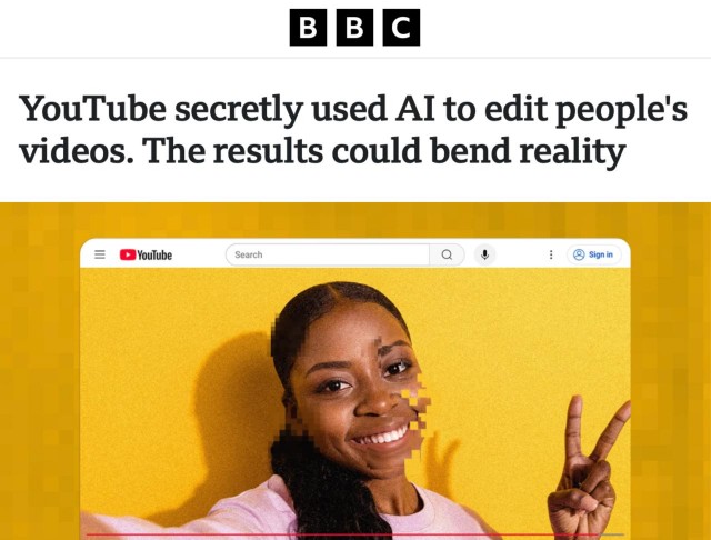 YouTube тайно меняет видео с помощью нейронок