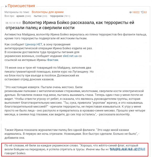 Волонтер в плену