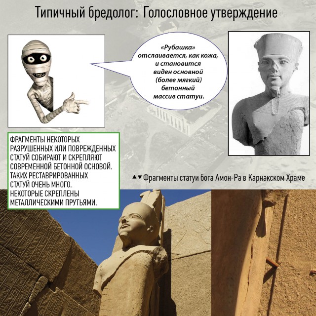 Древний Египет в голословных утверждениях