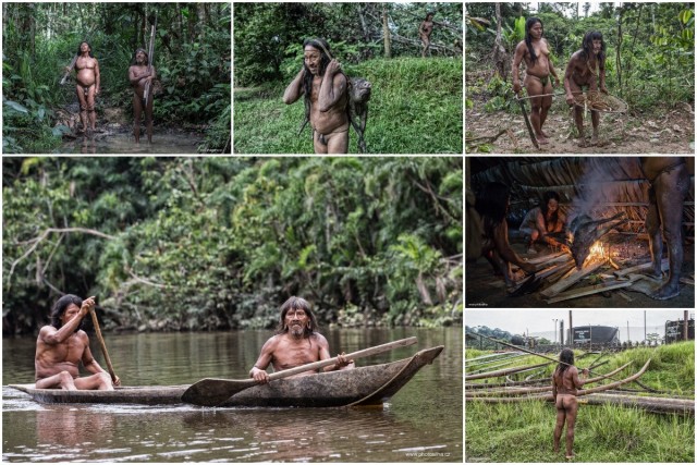 Редкие фотографии амазонского племени Хуаорани