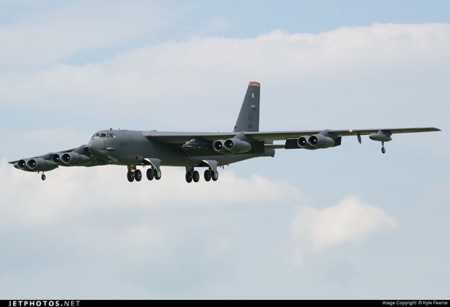 B-52 в Финском заливе между Таллином и Стокгольмом