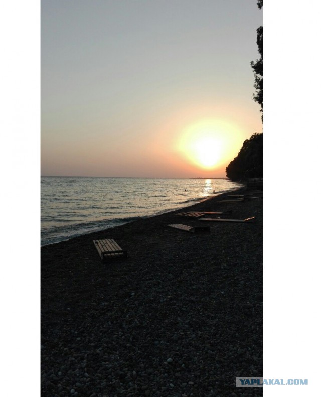 На море в сентябре.