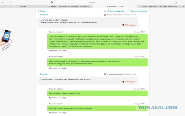 Вечное противостояние "покупатель против продавца" в переписках на авито